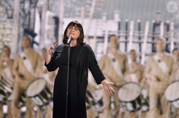 Lisa Angell en répétitions à l'Eurovision à Vienne le 20 mai 2015