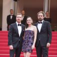  Michael Fassbender, Marion Cotillard&nbsp;(robe Dior)&nbsp;et Justin Kurzel - Mont&eacute;e des marches du film "Macbeth" lors du 68e Festival International du Film de Cannes le 23 mai 2015 