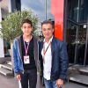 Jean Alesi et son fils Giuliano dans le paddock du Grand Prix de Monaco durant les essais du 23 mai 2015