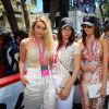 Gigi Hadid, sa soeur Bella Hadid, Kendall Jenner et Hayley Baldwin lors du 73e Grand Prix de Monaco le 24 mai 2015.