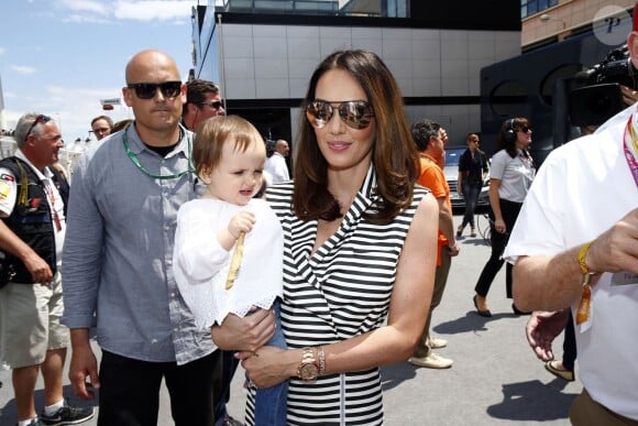 Tamara Ecclestone et sa fille Sophia lors du 73e Grand Prix de Monaco le 24 mai 2015.