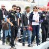 Pharrell Williams et sa femme Helen Lasichanh lors du 73e Grand Prix de Monaco le 24 mai 2015, invités par l'écurie Lotus.