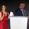 Exclusif - Eva Longoria et Nikos Aliagas - Dîner du Global Gift Gala, organisé au Four Seasons Hôtel George V à Paris, le 25 mai 2015.