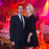 Exclusif - Zinedine Soualem et sa compagne Caroline Faindt - Dîner du Global Gift Gala, organisé au Four Seasons Hôtel George V à Paris, le 25 mai 2015.