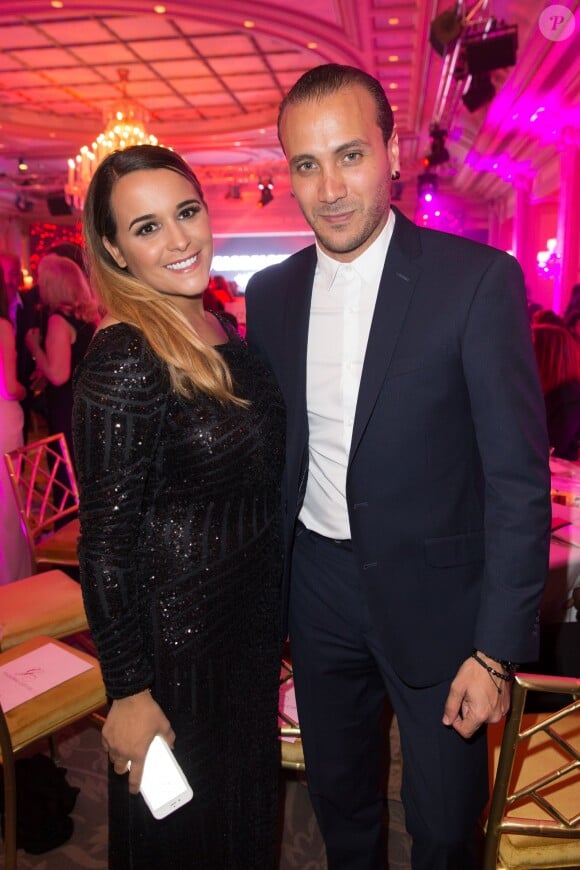 Exclusif - Merwan Rim et sa femme Berangère Nogués - Dîner du Global Gift Gala, organisé au Four Seasons Hôtel George V à Paris, le 25 mai 2015.