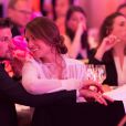 Exclusif - Laury Thilleman et son compagnon Nicolas Tesic - Dîner du Global Gift Gala, organisé au Four Seasons Hôtel George V à Paris, le 25 mai 2015.