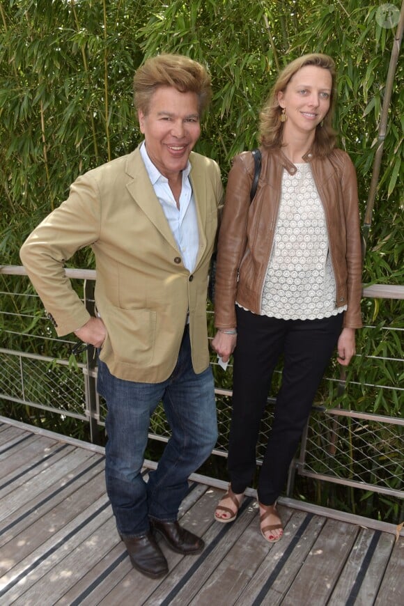 Igor Bogdanov et sa femme Amélie de Bourbon Parme au second jour des Internationaux de Roland-Garros à Paris, le 25 mai 2015