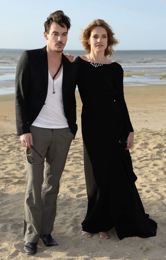Jonathan Rhys Meyers et Natalia Vodianova à Cabourg le 15 juin 2013.