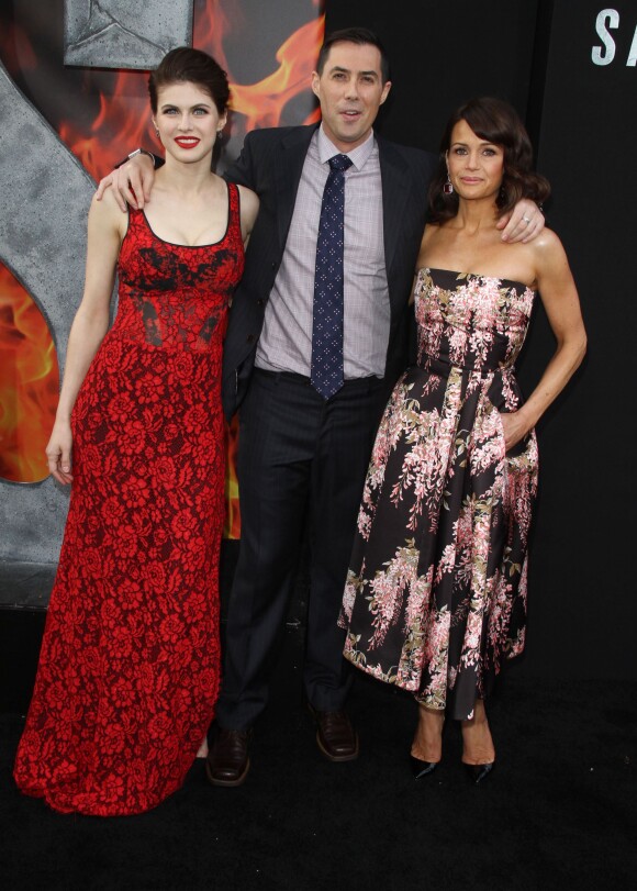 Carla Gugino, Alexandra Daddario, Brad Peyton - Première du film "San Andreas" à Los Angeles le 26 mai 2015 