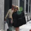 Lindsay Lohan fait du shopping à Milan, le 28 avril 2015. 