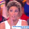 Valérie Damidot - Son choix de quitter M6 pour NRJ12 critiqué par les chroniqueurs de Touche pas à mon poste (D8), Gilles Verdez et Caroline Ithurbide. Le 11 mai 2015.