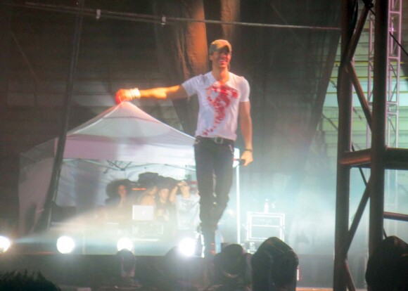 Le chanteur Enrique Iglesias en concert à Tijuana, au Mexique, le 30 mai 2015