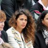 Noura, compagne de Jo-Wilfried Tsonga - People dans les tribunes des Internationaux de France de tennis de Roland Garros à Paris le 31 mai 2015