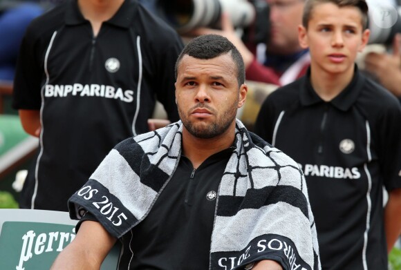Jo-Wilfried Tsonga à Roland-Garros à Paris, le 31 mai 2015. 
