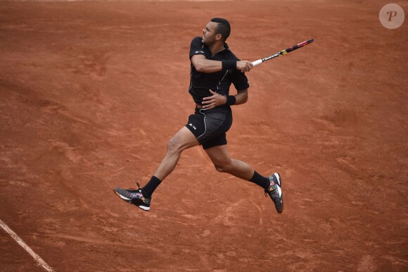 Jo-Wilfried Tsonga à Roland-Garros à Paris, le 31 mai 2015. 