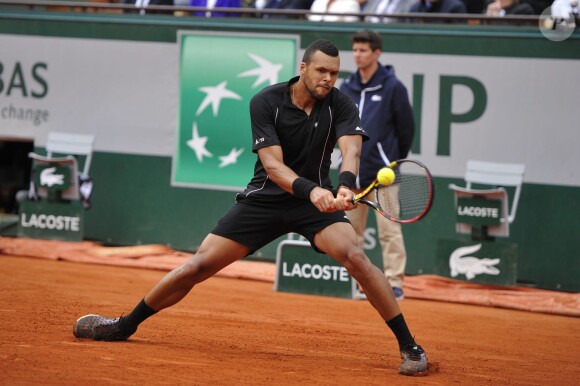 Jo-Wilfried Tsonga à Roland-Garros à Paris, le 31 mai 2015. 