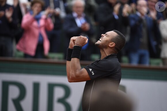 Jo-Wilfried Tsonga à Roland-Garros à Paris, le 31 mai 2015. 