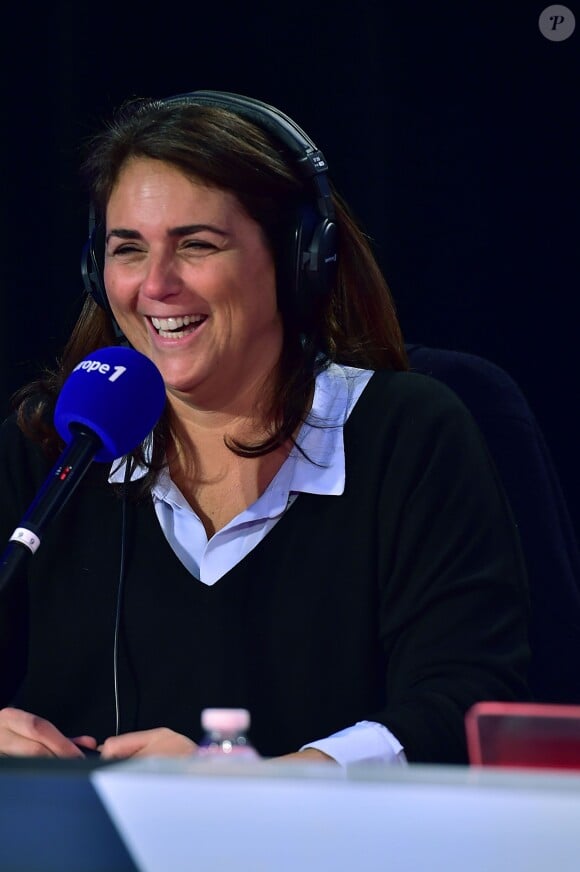 Exclusif - Valérie Bénaïm - Journée spéciale du 60ème anniversaire de la radio Europe 1 à Paris le 4 février 2015.