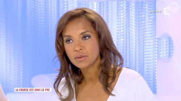 Karine Le Marchand évoque sa fille et le fait d'être maman dans Les Maternelles sur France 5. Le 28 mai 2015.