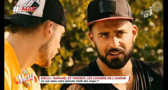 Les anciens amis Raphaël et Vincent dans Les Anges 7