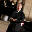 Pierre Moscovici arrivant au dîner d'état au palais de l'Elysée à Paris, le 26 mars 2014