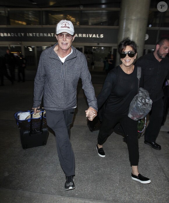 Kris et Bruce Jenner à Los Angeles, le 2 avril 2014.