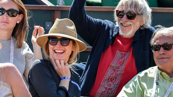Julie Gayet : Un magnifique sourire dans les tribunes de Roland-Garros