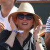 Julie Gayet dans les tribunes des Internationaux de Paris à Roland-Garros, à Paris le 4 juin 2015.