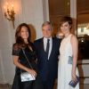 Sidney Toledano et sa femme Katia, Louise Bourgoin - Gala de charité annuel de la Fondation Maud Fontenoy à l'hôtel Bristol à Paris, le 4 juin 2015.