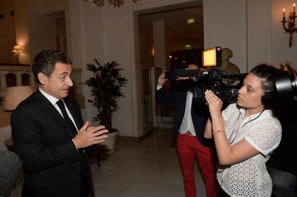 Nicolas Sarkozy - Gala de charité annuel de la Fondation Maud Fontenoy à l'hôtel Bristol à Paris, le 4 juin 2015.
