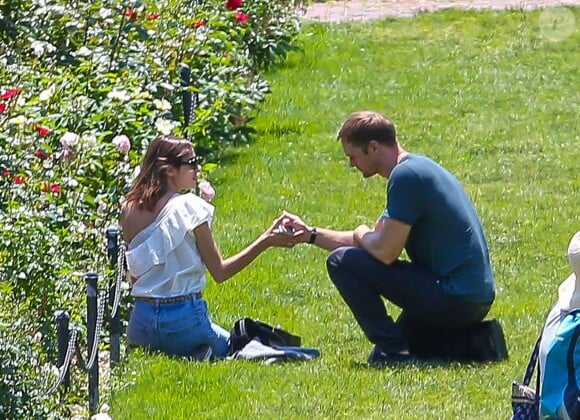 Exclusif - Alexander Skarsgard et Alexa Chung passent une journée romantique dans un jardin botanique à New York, le 30 mai 2015.