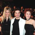 Carine, Mario et Jessica (Star Academy saison 1), à Cannes en janvier 2002.