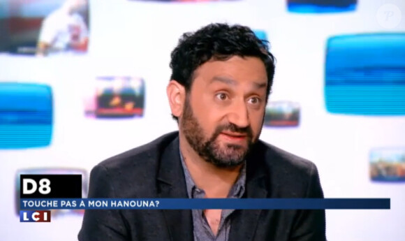 Cyril Hanouna invité de La Médiasphère sur LCI, le vendredi 1er mai 2015.