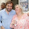 André Manoukian et Valérie Damidot - Tournoi de babyfoot à l'occasion de la 7e coupe du monde de football féminin au Village by CA à Paris le 8 juin 2015.