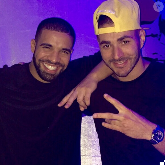 Karim Benzema et Drake - juin 2015