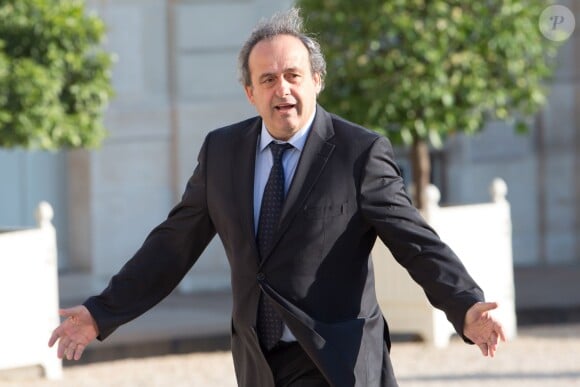 Michel Platini à l'Elysée à Paris le 10 juin 2015