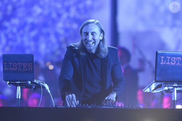 David Guetta lors des 30e Victoires de la Musique au Zénith de Paris, le 13 février 2015