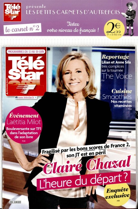Magazine Télé Star en kiosques le 8 juin 2015.