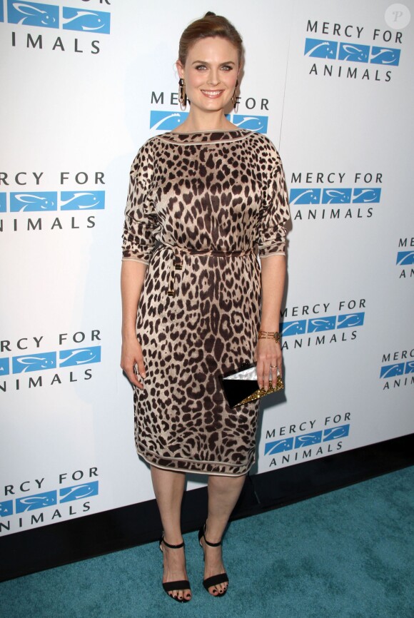 Emily Deschanel - 15e gala "Mercy For Animals" à West Hollywood, le 12 septembre 2014.