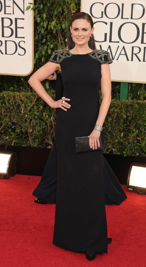 Emily Deschanel - 70e cérémonie des Golden Globes, le 13 janvier 2013 à Los Angeles.