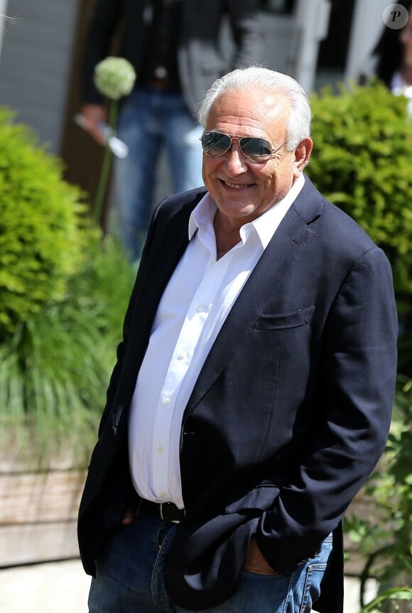 Dominique Strauss-Kahn à Roland-Garros le 30 mai 2015.