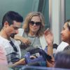 Kevin Richardson des Backstreet Boy et sa femme Kristin visite le Corcovado à Rio de Janeiro, le 10 juin 2015