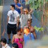 Kevin Richardson des Backstreet Boy et sa femme Kristin visite le Corcovado à Rio de Janeiro, le 10 juin 2015