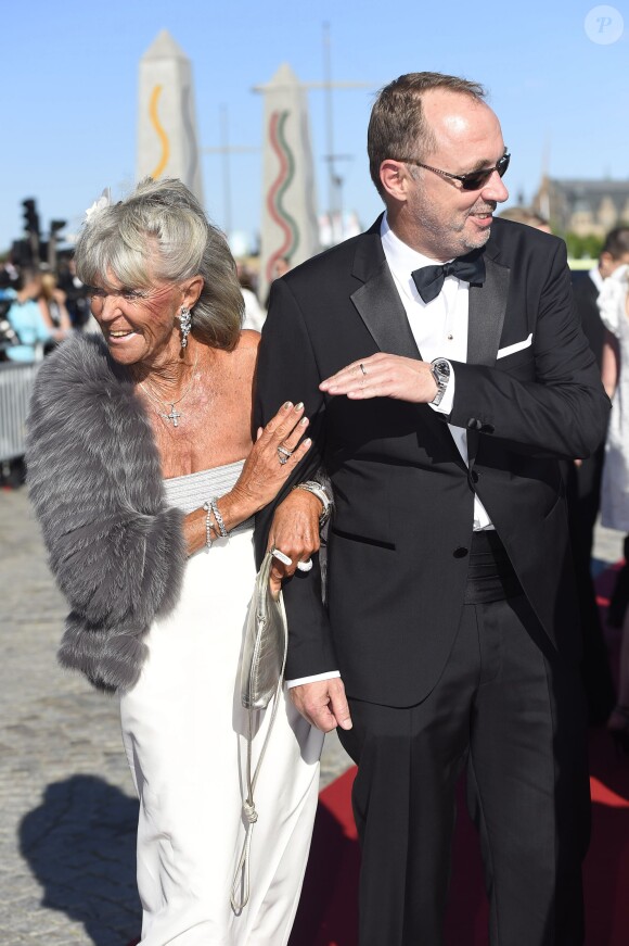 La princesse Brigitte (Birgitta) de Suède - Arrivées au dîner à bord du S/S Stockholm la veille du mariage du prince Carl Philip de Suède et de Sofia Hellqvist à Stockholm le 12 juin 2015  People arriving before the dinner gala aboard S/S Stockholm for wedding of Swedish Prince Carl Philip and Sofia Hellqvist, in Stockholm, on Friday 12 June, 201512/06/2015 - Stockholm