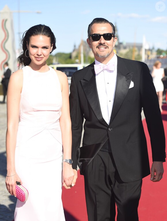 Rafael Edholm et Freja Kjellberg - Arrivées au dîner à bord du S/S Stockholm la veille du mariage du prince Carl Philip de Suède et de Sofia Hellqvist à Stockholm le 12 juin 2015  Rafael Edholm et Freja Kjellberg pose before dinner gala for wedding of Swedish Prince Carl Philip and Sofia Hellqvist, in Stockholm, on Friday 12 June, 201512/06/2015 - Stockholm