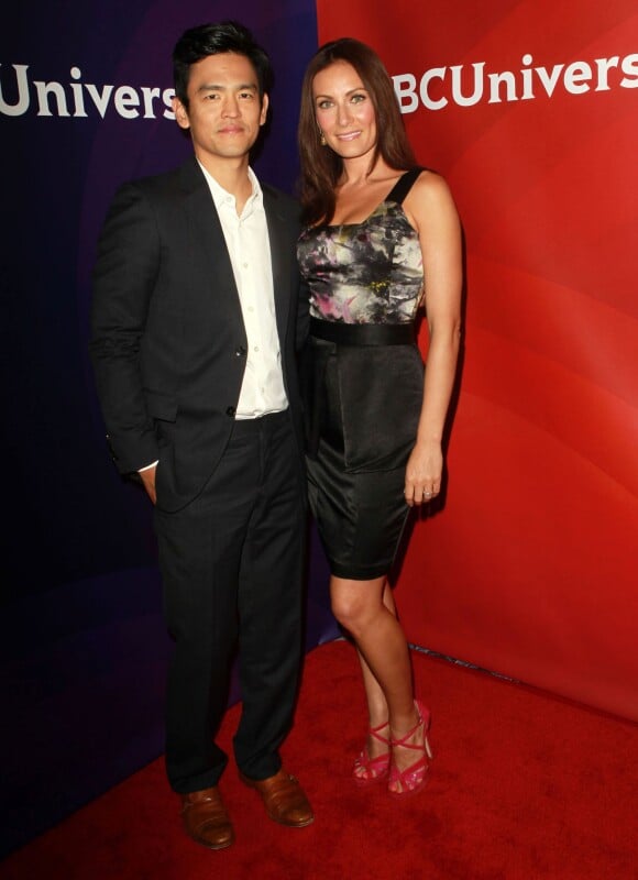 John Cho et Laura Benanti - Conférence de presse 'NBC Universal' Beverly Hilton Hotel de Beverly Hills, Los Angeles, le 24 juillet 2012