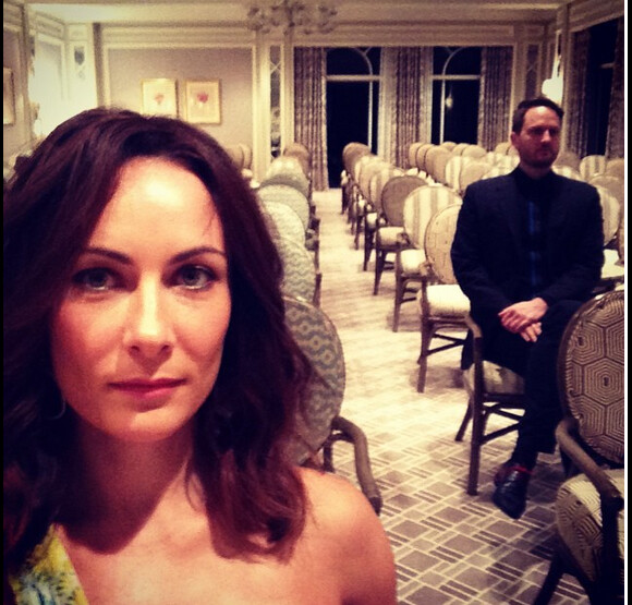 Laura Benanti et son fiancé Patrick Brown, sur Instagram - février 2015