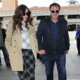  Quentin Tarantino et sa compagne Courtney Hoffman vont prendre l'avion &agrave; Los Angeles le 9 juin 2015. 