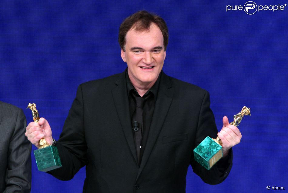  Quentin Tarantino r&amp;eacute;compens&amp;eacute; aux David di Donatello Awards &amp;agrave; Rome le 12 juin 2015. 