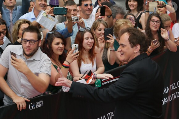 Quentin Tarantino aux David di Donatello Awards à Rome le 12 juin 2015.